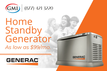 Purchase a home standby generator with GMI Mechanical